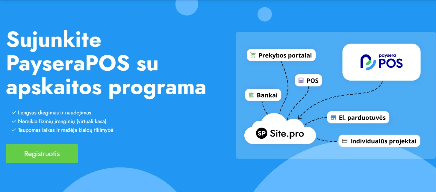 Optimalus sprendimas verslui: Paysera POS ir Site.pro integracija 1 Screenshot 1 1